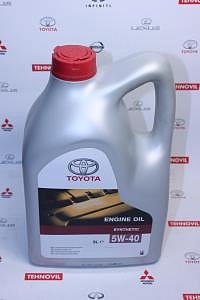 Запчасть: масло моторное 5W40 1L (208L) API SN/CF. ACEA A3/B3/B4 TOYOTA